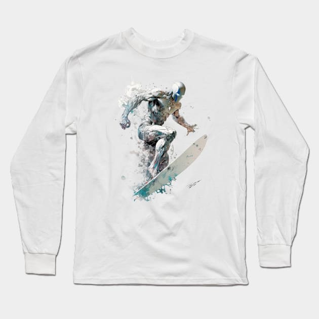 IRON SURFER Long Sleeve T-Shirt by Drank